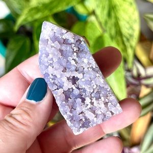 💜Botryoidal Amethyst Grape Agate Indonesia Crystal Tower💜